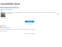 Tablet Screenshot of manualidadesdarjul.blogspot.com