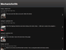 Tablet Screenshot of mechanicforlife.blogspot.com