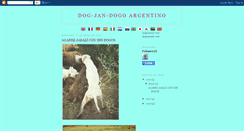 Desktop Screenshot of dog-jan-dogoargentino.blogspot.com