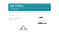 Desktop Screenshot of apk-utilities.blogspot.com