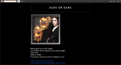 Desktop Screenshot of dudeordame.blogspot.com