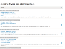 Tablet Screenshot of electricfryingpanstainlesssteel.blogspot.com
