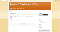 Desktop Screenshot of nokiac5-03aio.blogspot.com