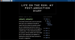 Desktop Screenshot of lifeontherunmypost-abductiondiary.blogspot.com