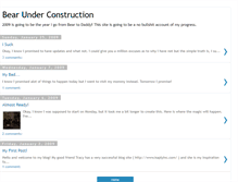 Tablet Screenshot of bearunderconstruction.blogspot.com