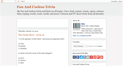 Desktop Screenshot of fun-useless-info.blogspot.com