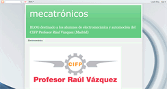 Desktop Screenshot of mecatronicosfp.blogspot.com