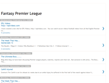 Tablet Screenshot of fantasypremleague.blogspot.com