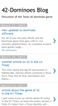 Mobile Screenshot of 42-dominoes.blogspot.com