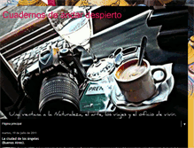 Tablet Screenshot of cuadernosdeandardespierto.blogspot.com