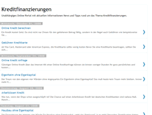 Tablet Screenshot of kreditfinanzierungen.blogspot.com