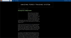 Desktop Screenshot of amazing-forex-trading-system.blogspot.com