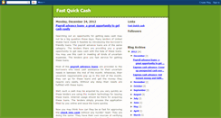 Desktop Screenshot of fastquickcashloan.blogspot.com