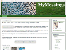 Tablet Screenshot of mymessings.blogspot.com