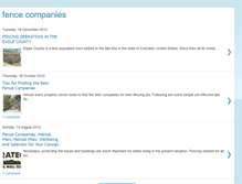 Tablet Screenshot of fencecompanies.blogspot.com