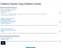 Tablet Screenshot of childrenspsychiccoupchildrensclarity.blogspot.com