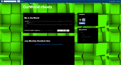 Desktop Screenshot of ourworldscodesandcheats.blogspot.com