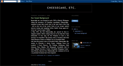 Desktop Screenshot of cheesecake-etc.blogspot.com