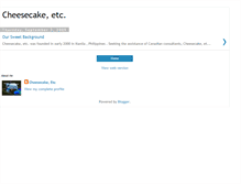 Tablet Screenshot of cheesecake-etc.blogspot.com