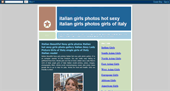 Desktop Screenshot of italian-hot-sexy-girls.blogspot.com