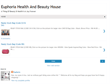 Tablet Screenshot of euphoriahealthbeauty.blogspot.com