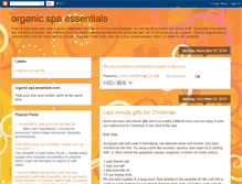 Tablet Screenshot of organicspaessentials.blogspot.com