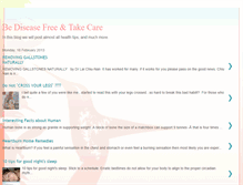 Tablet Screenshot of bediseasefree.blogspot.com