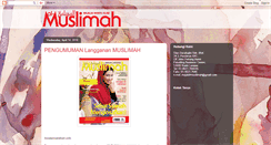 Desktop Screenshot of majalahmuslimah.blogspot.com