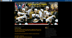 Desktop Screenshot of forpuckssake.blogspot.com
