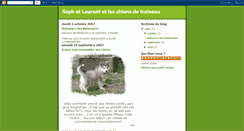 Desktop Screenshot of chiensdetraineau.blogspot.com