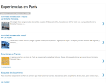 Tablet Screenshot of experienciasenparis.blogspot.com
