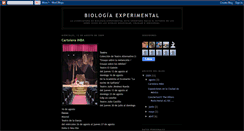 Desktop Screenshot of biologiaexperimental.blogspot.com