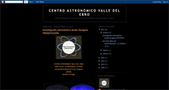 Desktop Screenshot of centroastronomicovalledelebro.blogspot.com