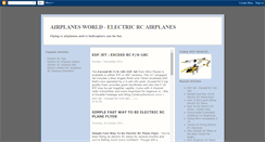 Desktop Screenshot of electric-rcairplanes.blogspot.com