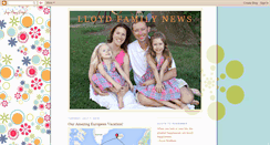 Desktop Screenshot of lloydfamilynews.blogspot.com