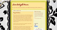 Desktop Screenshot of lovedelighthonor.blogspot.com