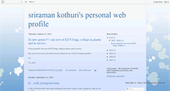 Desktop Screenshot of ksriraman.blogspot.com