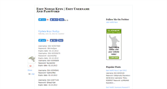 Desktop Screenshot of nod32esetpassword.blogspot.com