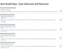Tablet Screenshot of nod32esetpassword.blogspot.com