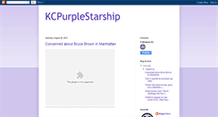 Desktop Screenshot of kcpurplestarship.blogspot.com