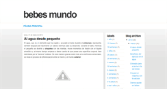 Desktop Screenshot of bebesmundo.blogspot.com