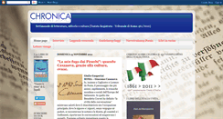Desktop Screenshot of chronica-libri.blogspot.com