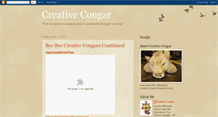 Desktop Screenshot of creativecougar.blogspot.com