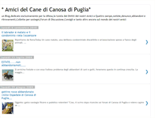 Tablet Screenshot of legadelcanedicanosadipuglia.blogspot.com