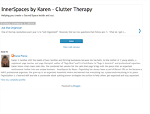 Tablet Screenshot of cluttertherapybykaren.blogspot.com
