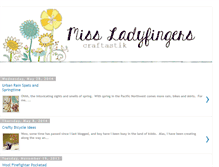 Tablet Screenshot of missladyfingers.blogspot.com