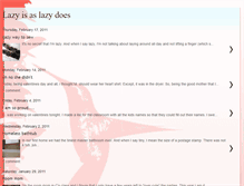 Tablet Screenshot of lazyisaslazydoes.blogspot.com