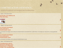 Tablet Screenshot of comunicacioncienticaftdoctorado.blogspot.com