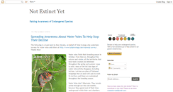 Desktop Screenshot of notextinctyet.blogspot.com