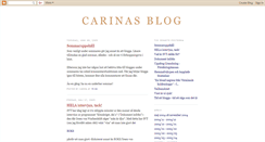 Desktop Screenshot of carinasblog.blogspot.com